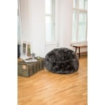 Sitzsack aus Schaffell aus Neuseeland langwollig