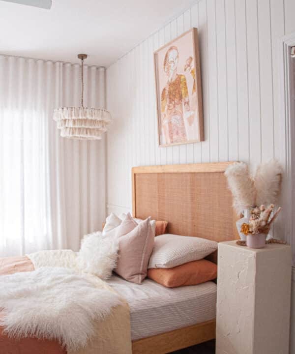 Tibet Schaffell Kissen weiss